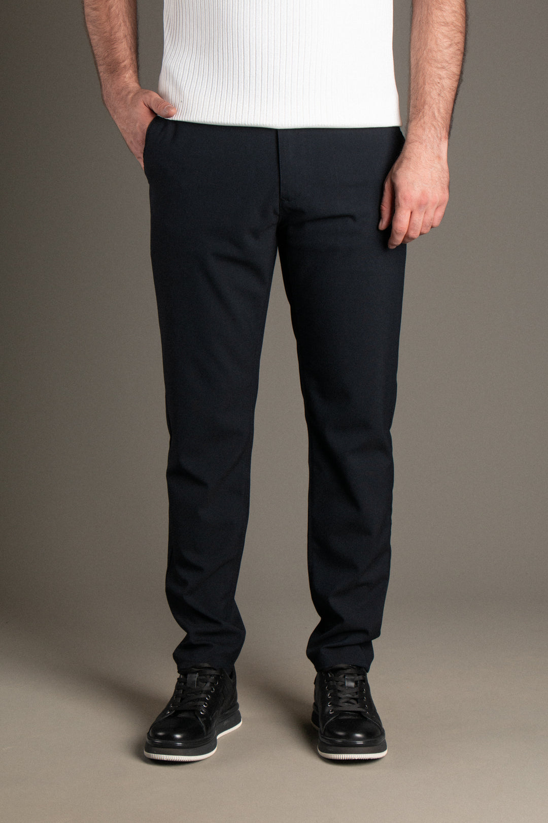 Slim Fit Keten Pantolon