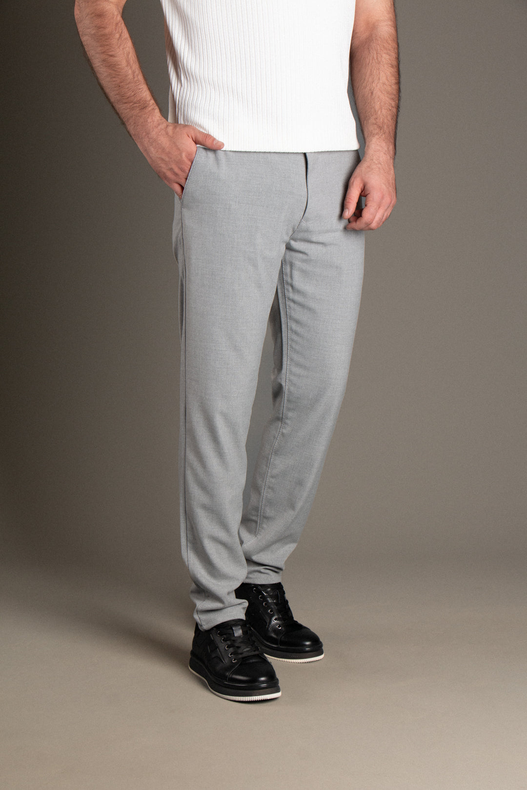 Slim Fit Keten Pantolon