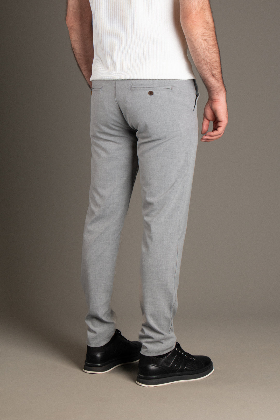 Slim Fit Keten Pantolon