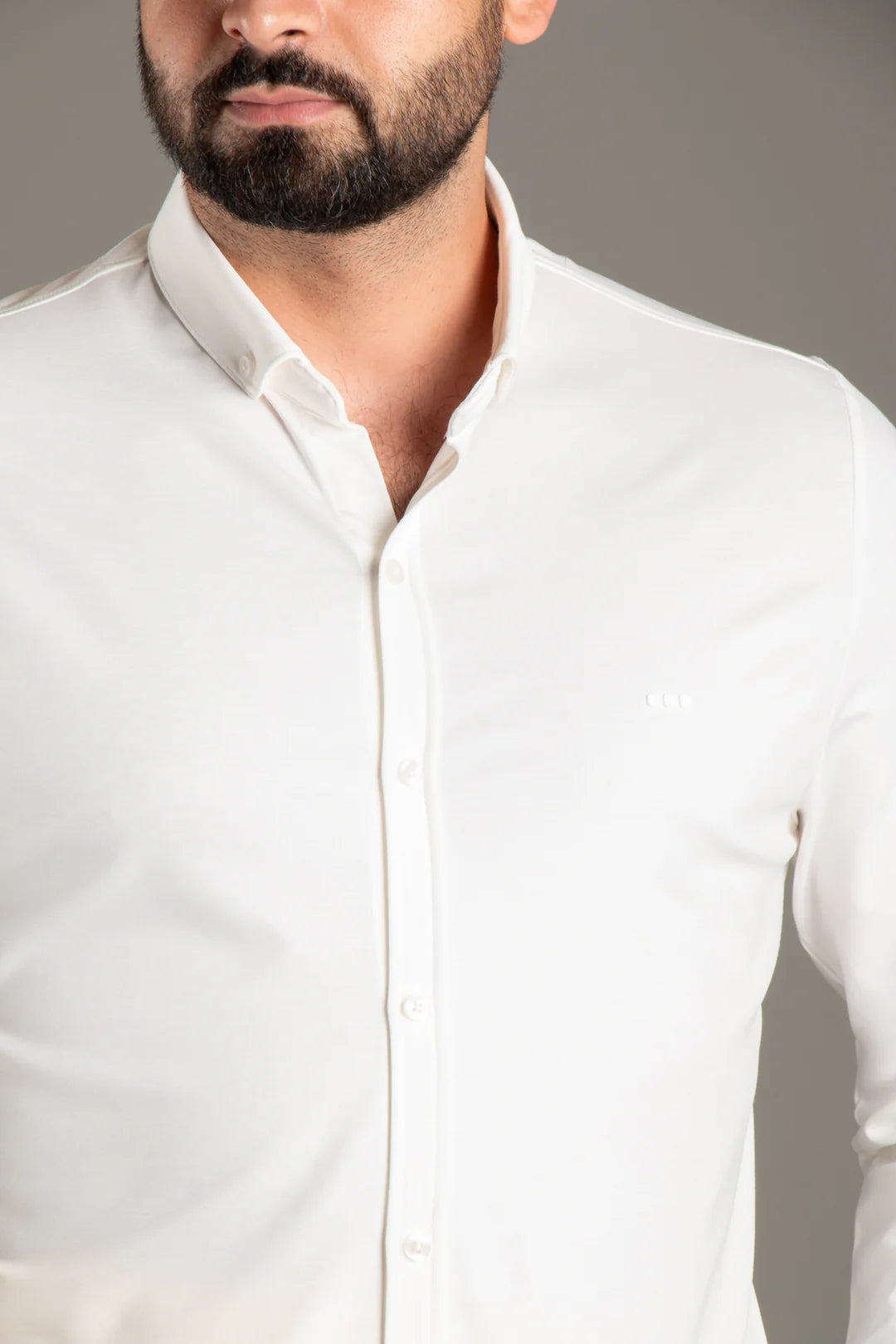 Soft Penye Basic Slim Fit Gömlek