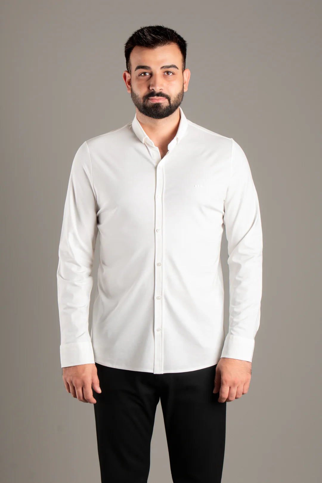 Soft Penye Basic Slim Fit Gömlek