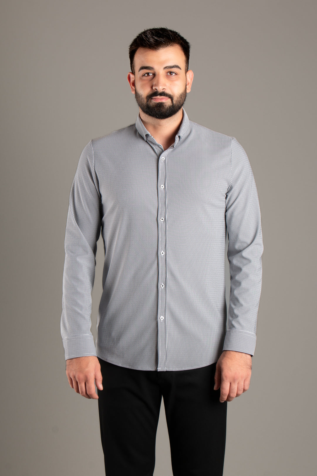 Çizgili Slim Fit Gömlek