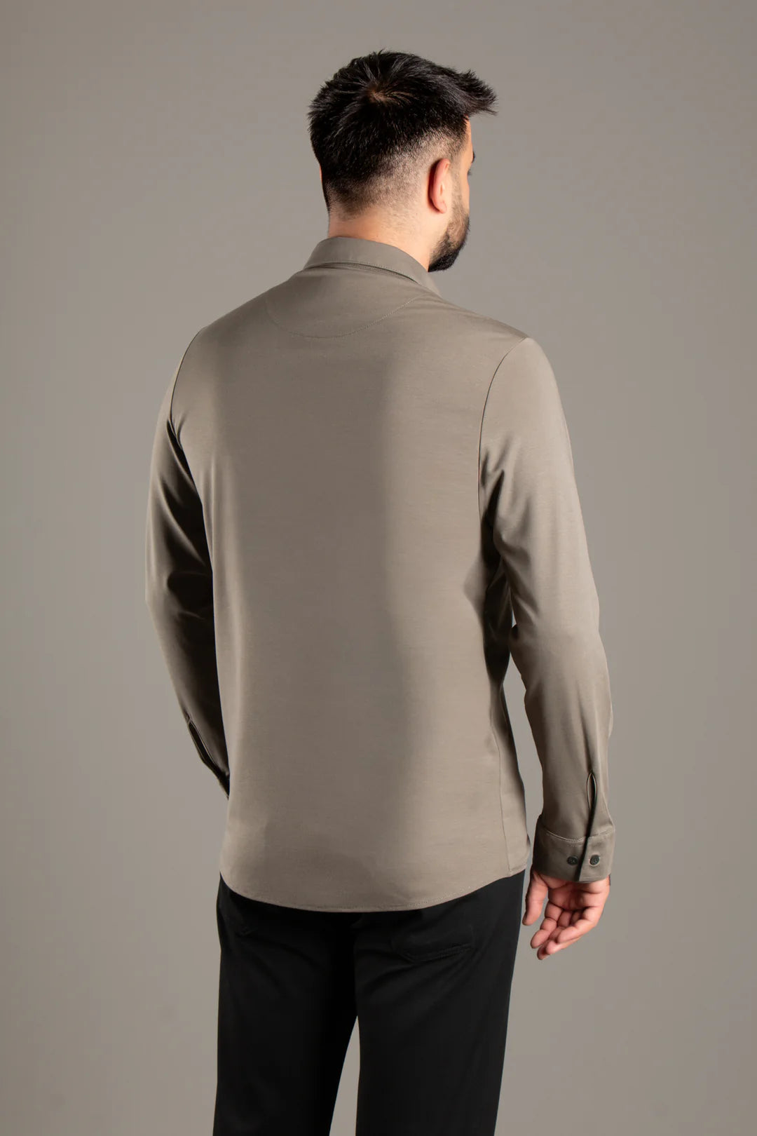 Soft Penye Basic Slim Fit Gömlek