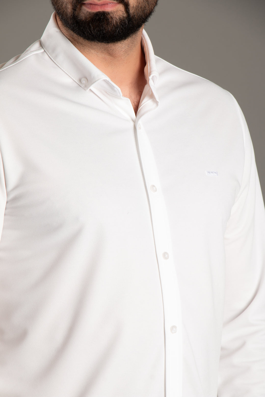 Dokulu Slim Fit Gömlek