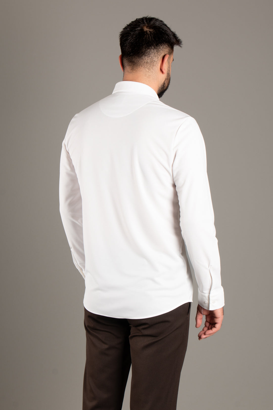 Dokulu Slim Fit Gömlek