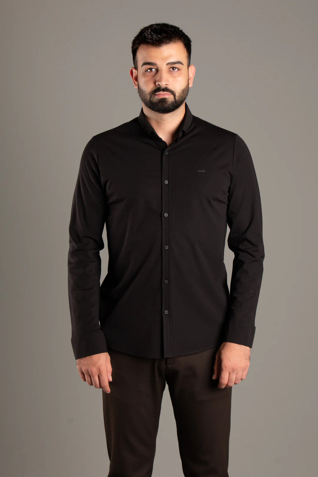 Soft Penye Basic Slim Fit Gömlek