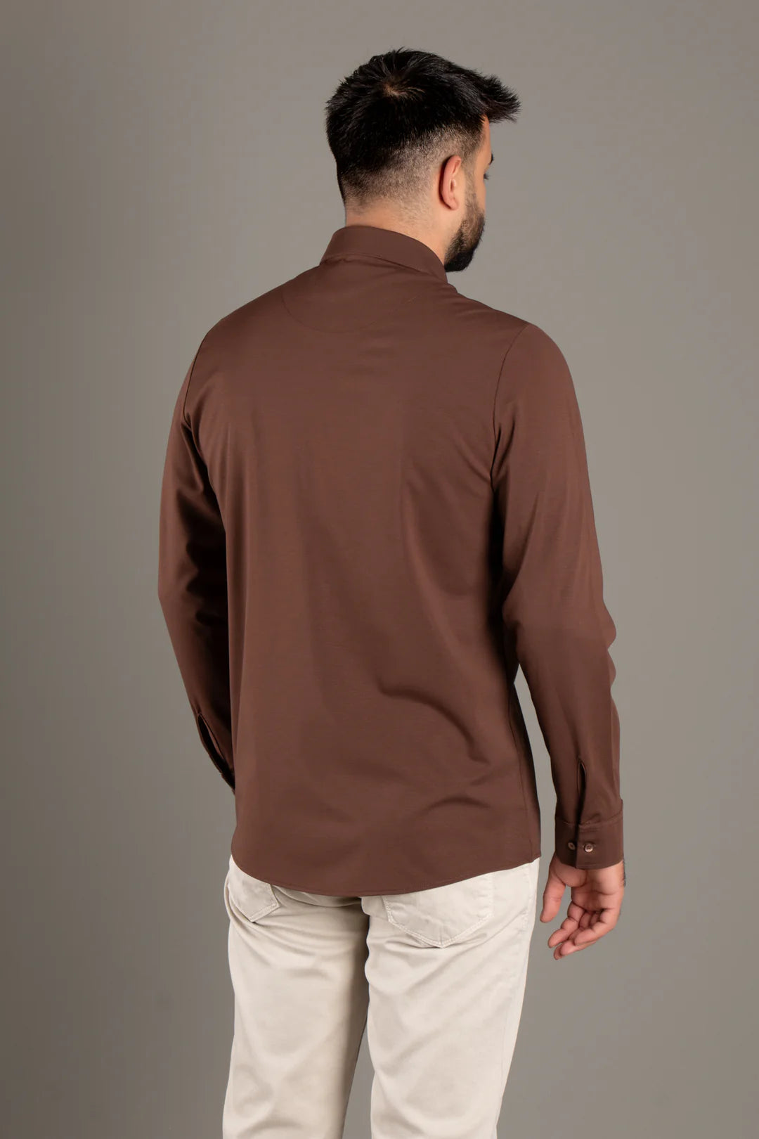 Soft Penye Basic Slim Fit Gömlek