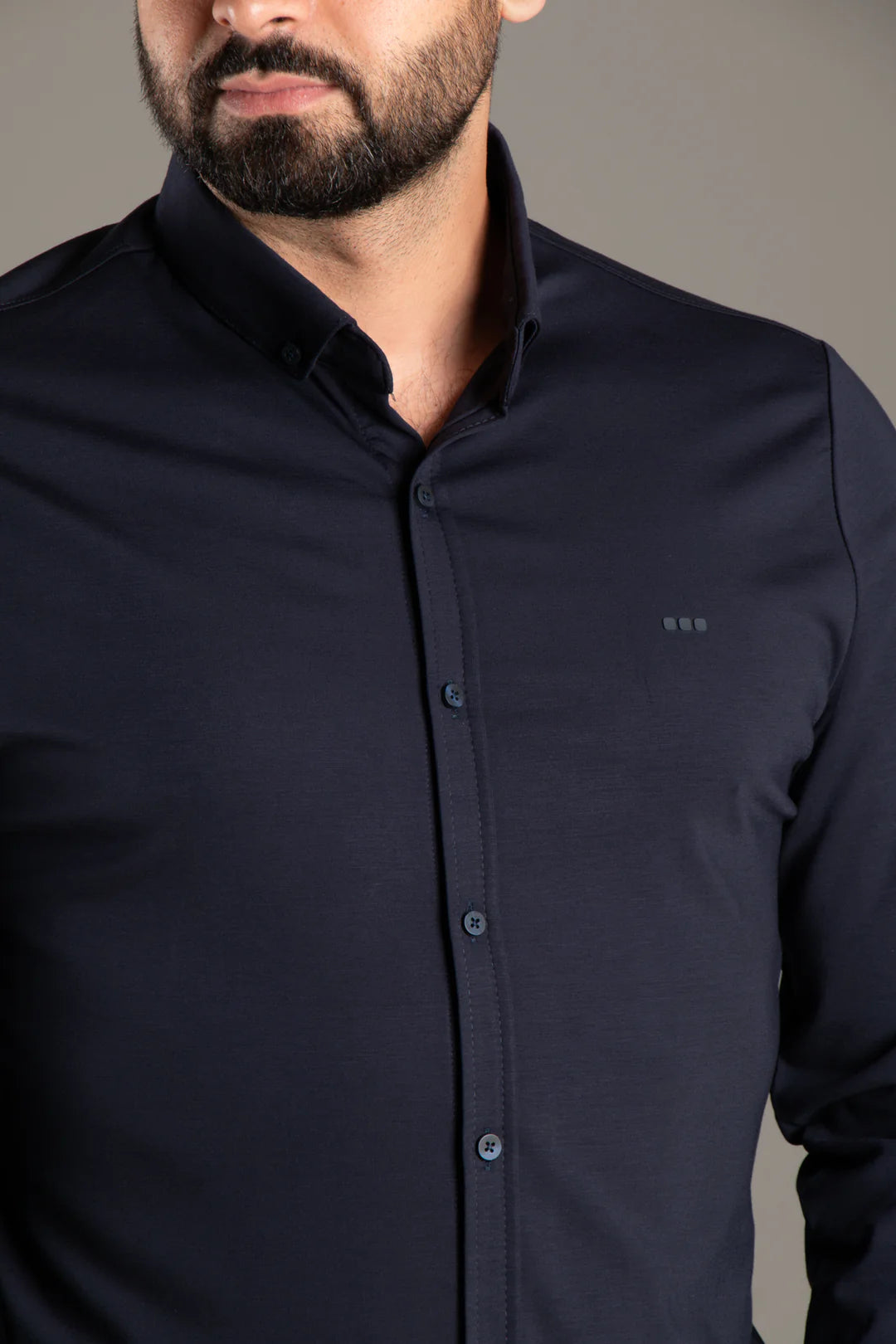 Soft Penye Basic Slim Fit Gömlek