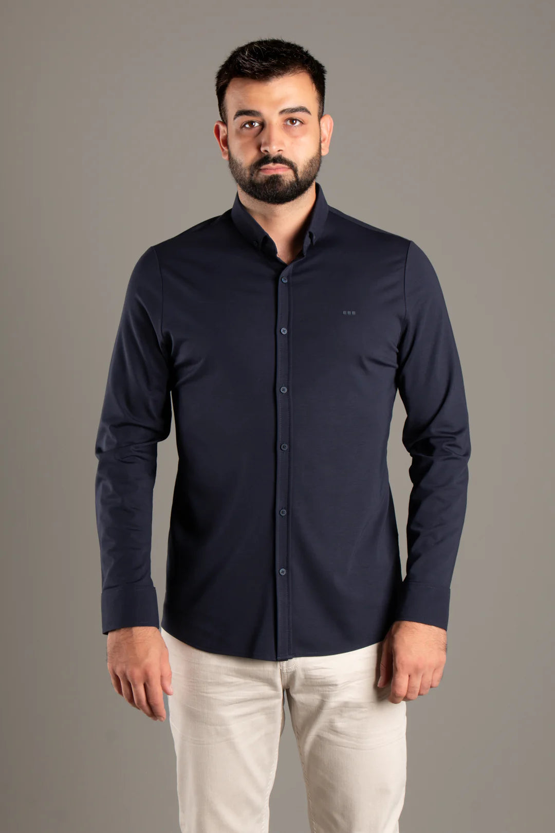 Soft Penye Basic Slim Fit Gömlek