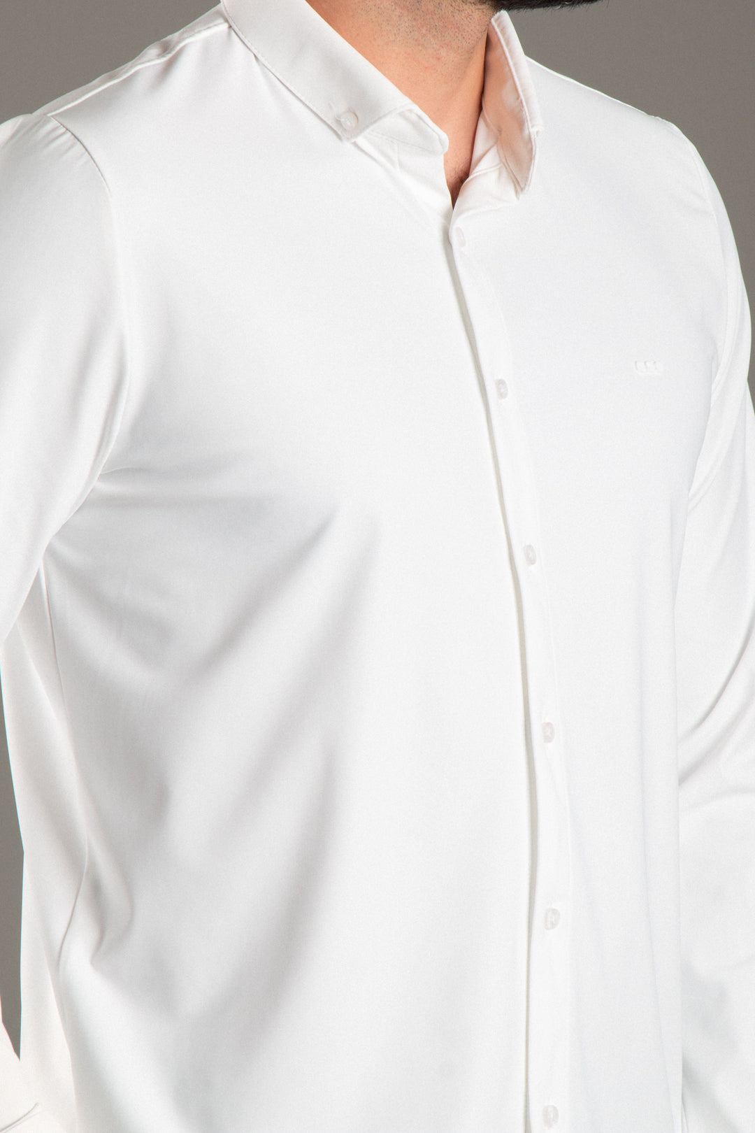 Soft Likralı Saten Slimfit Gömlek