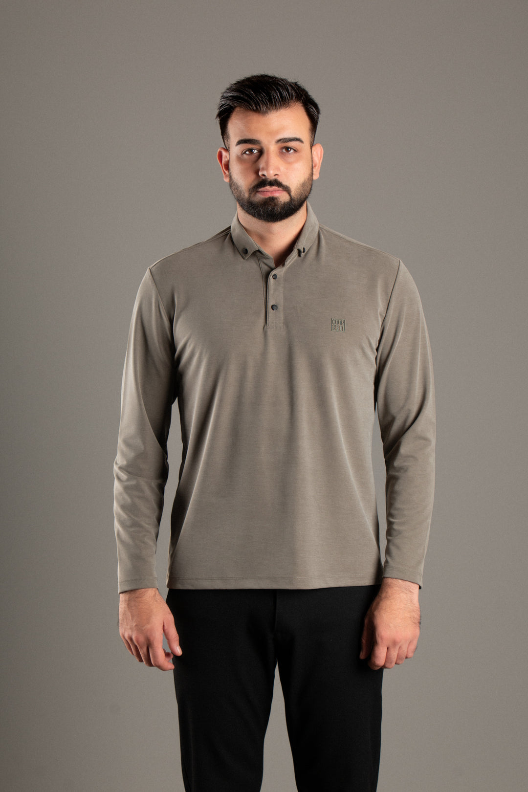 Dokulu Polo Yaka Sweatshirt