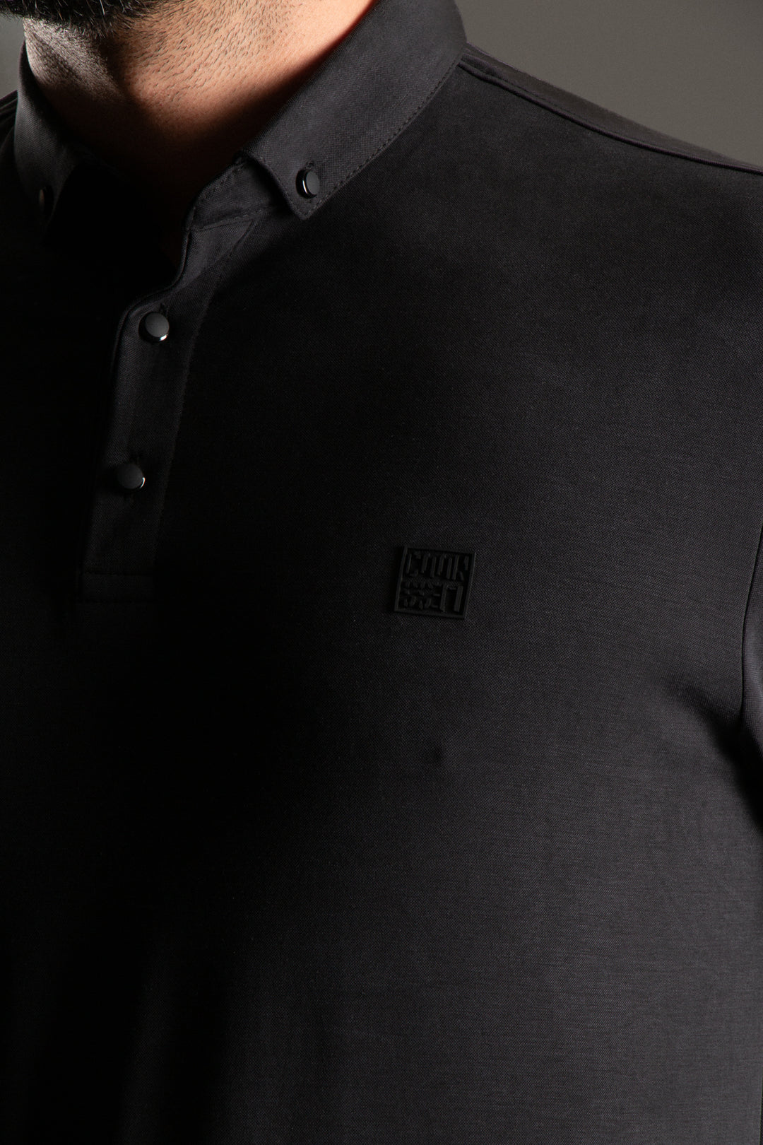 Dokulu Polo Yaka Sweatshirt