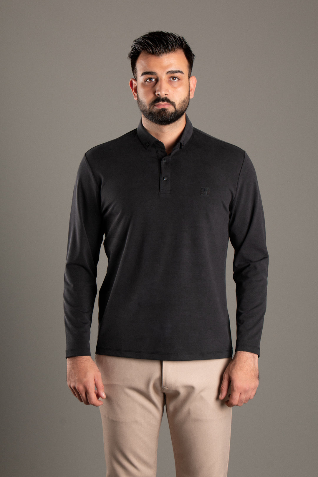 Dokulu Polo Yaka Sweatshirt
