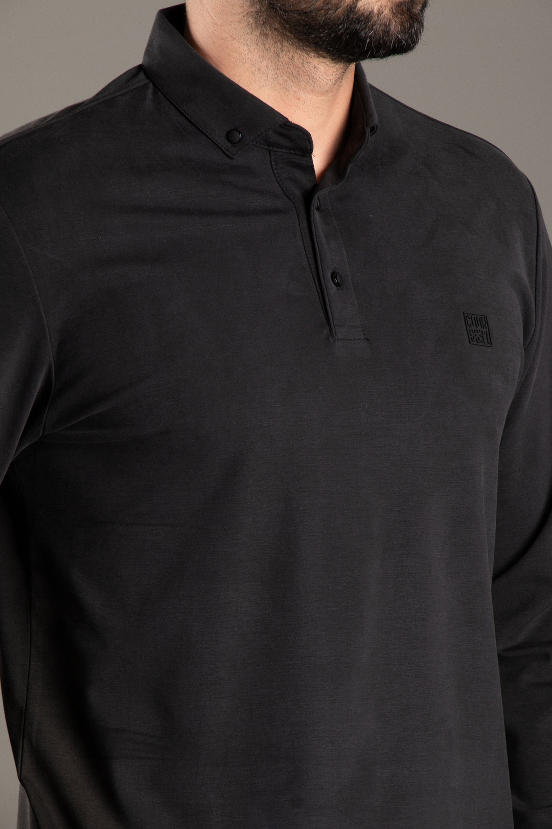 Dokulu Polo Yaka Sweatshirt