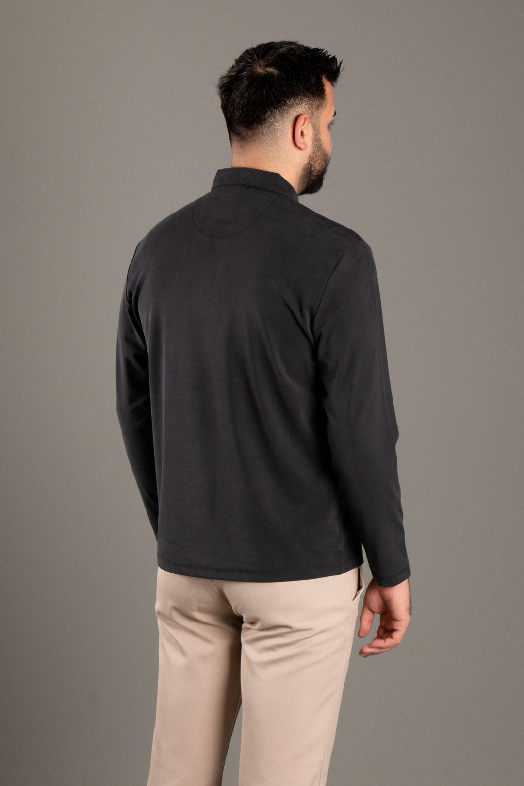 Dokulu Polo Yaka Sweatshirt