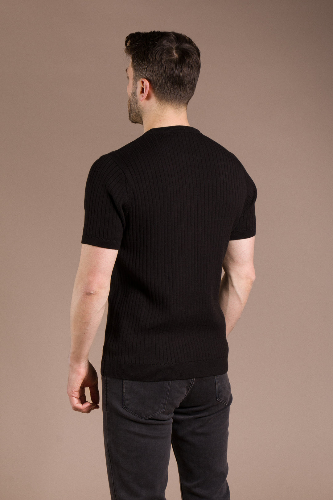 Polo Yaka Triko T-Shirt Fermuar Detaylı