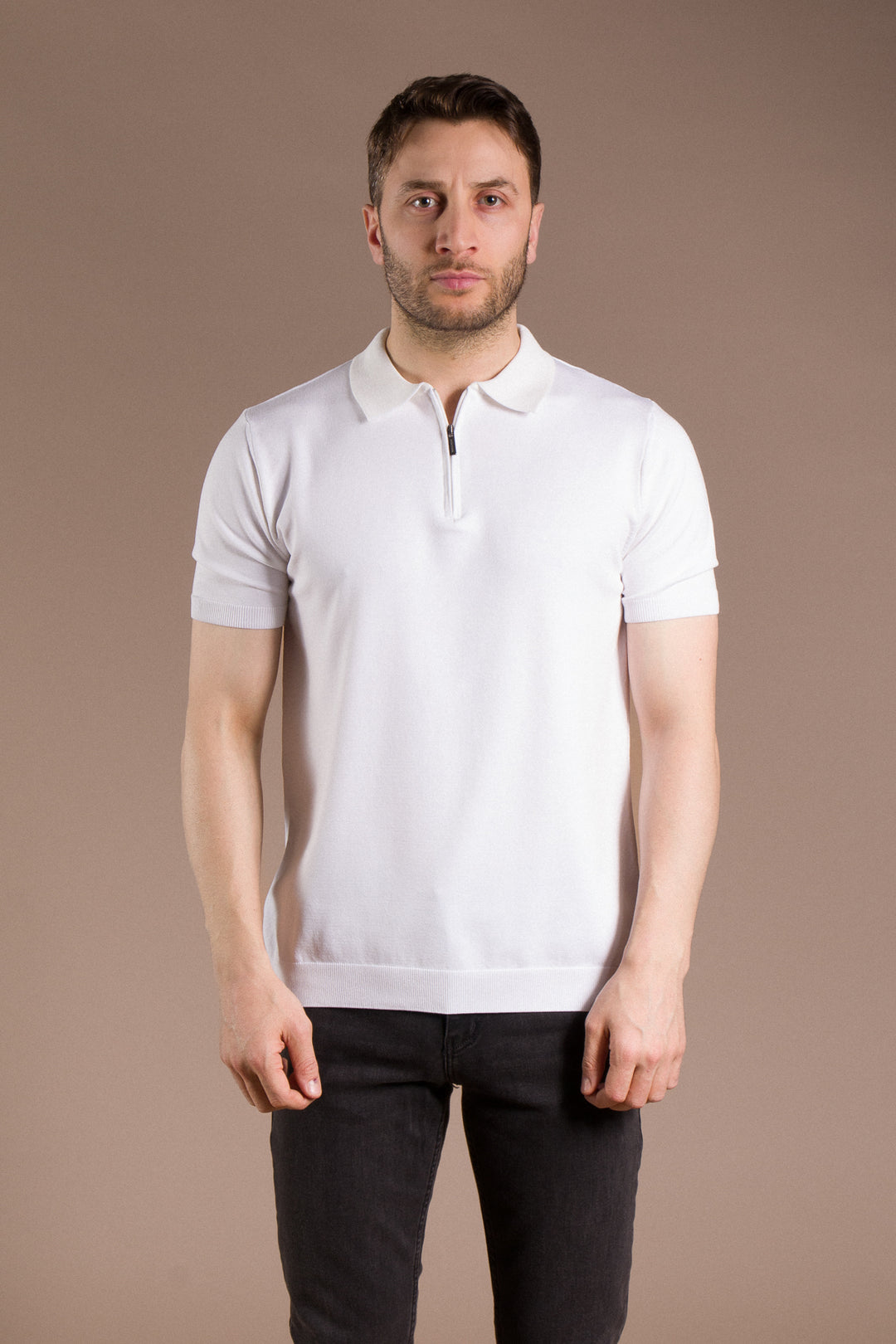 Basic Polo Yaka Triko T-Shirt