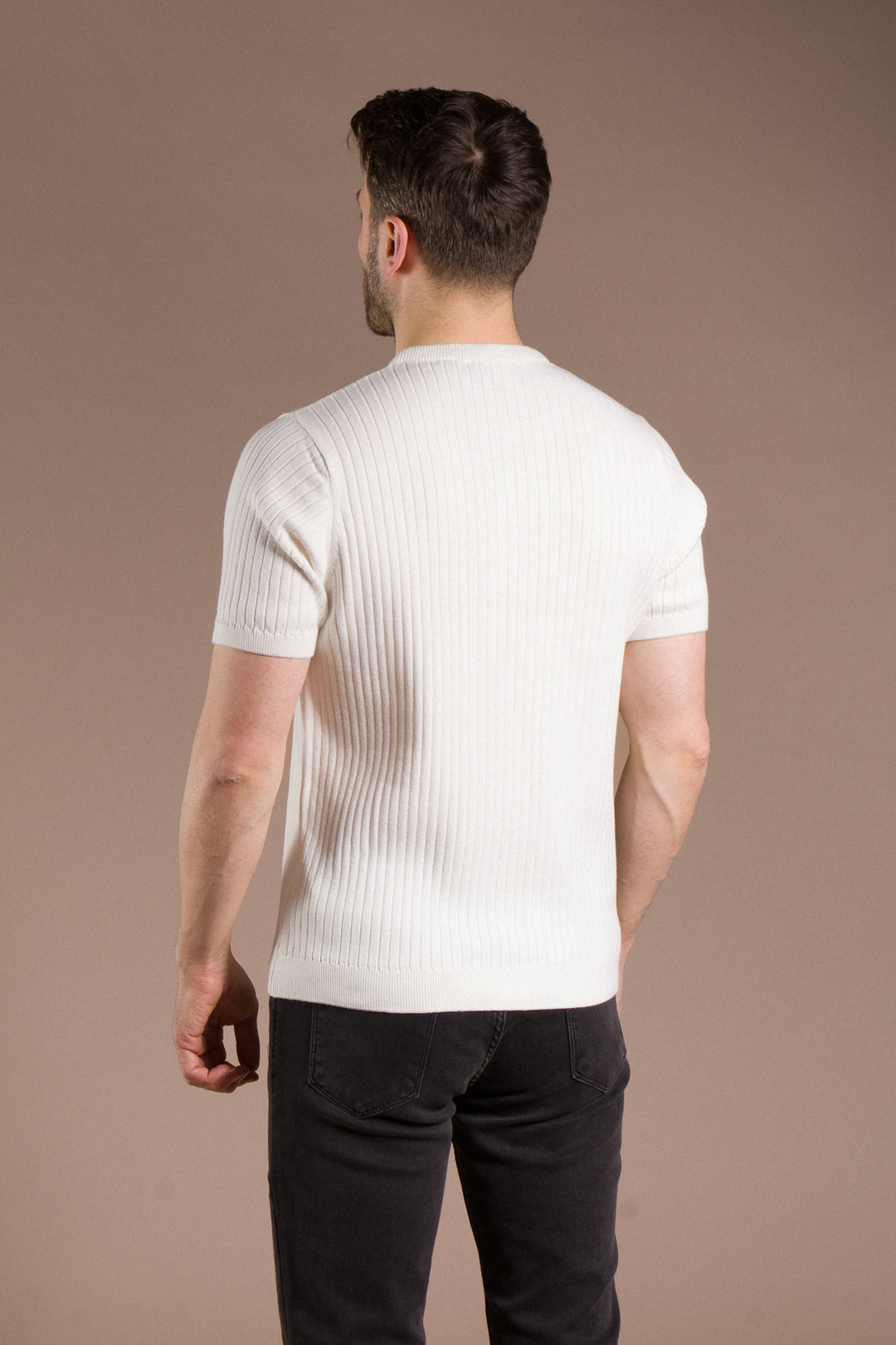 Polo Yaka Triko T-Shirt Fermuar Detaylı