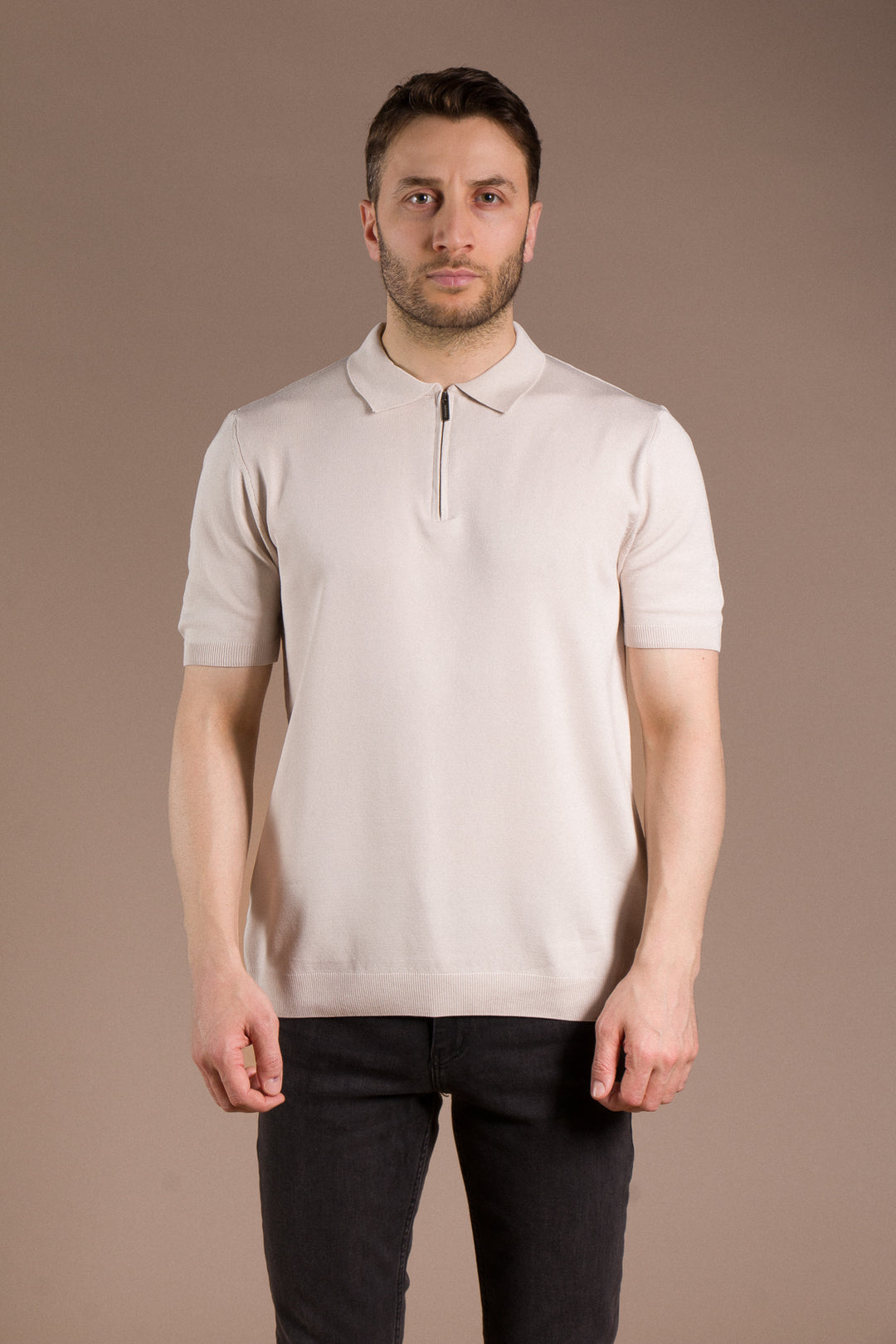 Basic Polo Yaka Triko T-Shirt