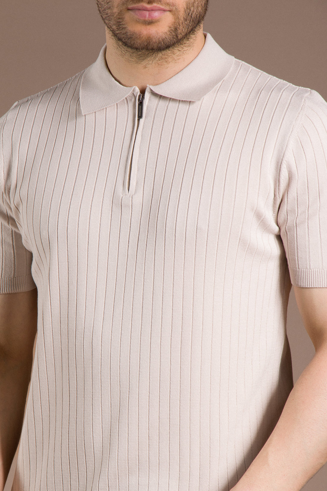 Dokulu Polo Yaka Triko T-Shirt