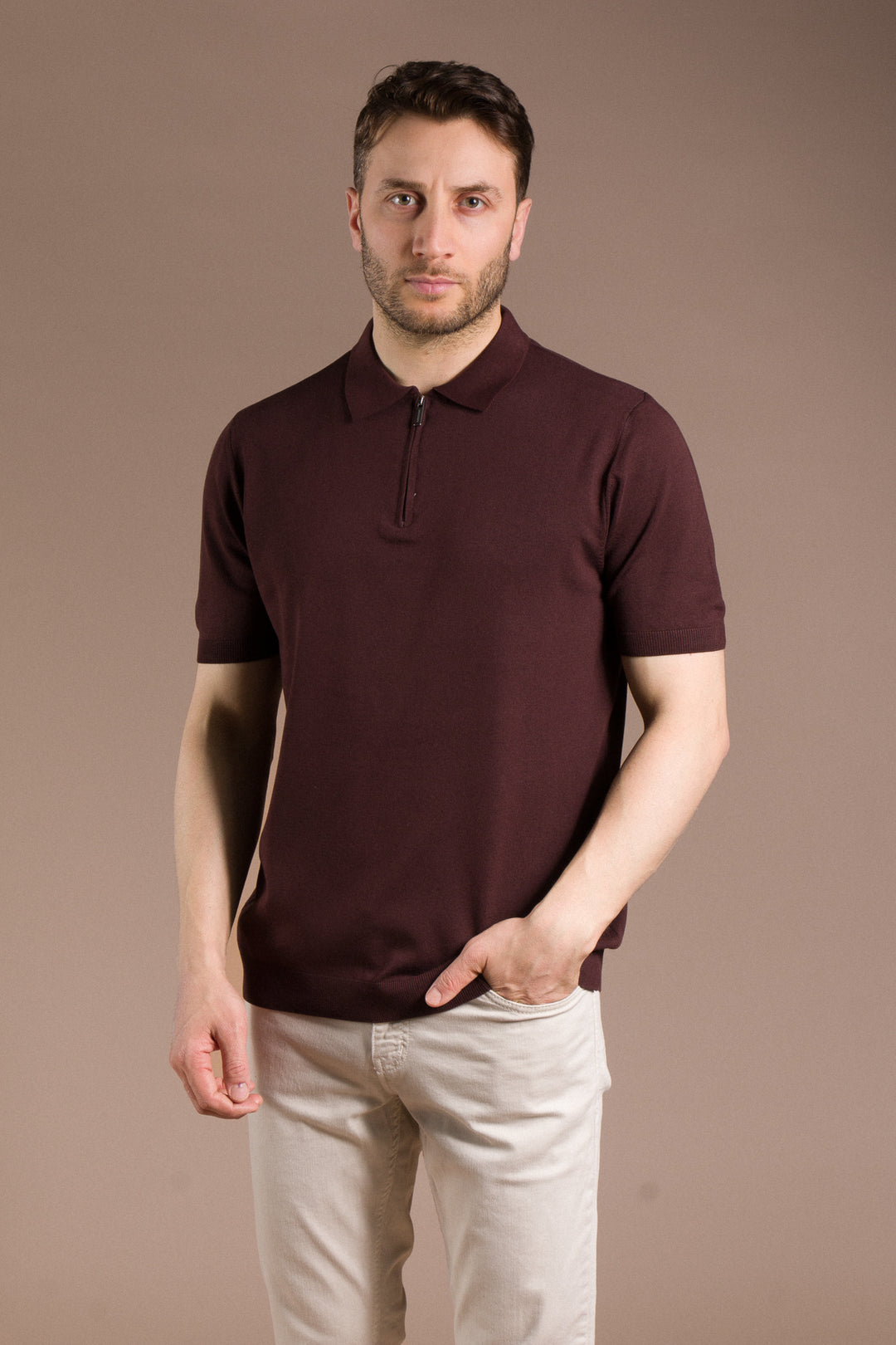 Basic Polo Yaka Triko T-Shirt