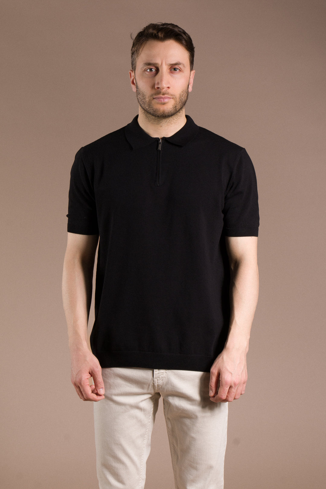 Basic Polo Yaka Triko T-Shirt