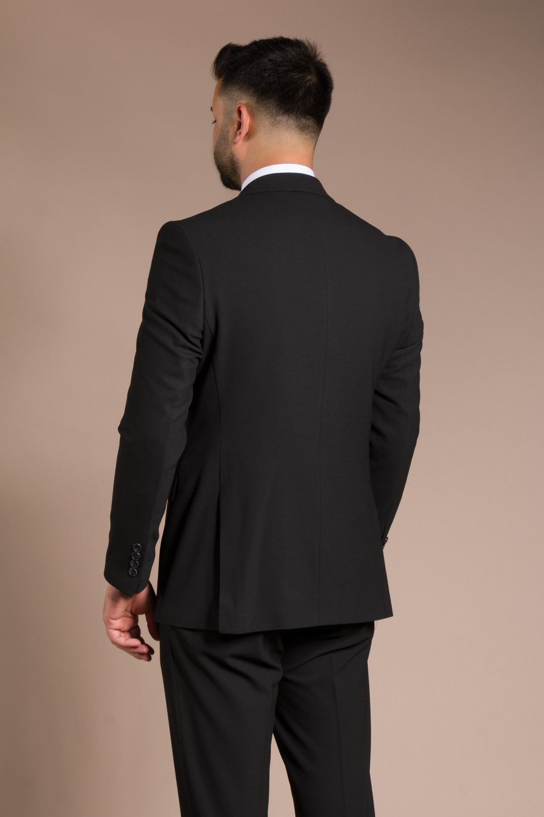 Armürlü Slim Fit Kruvaze Takım Elbise