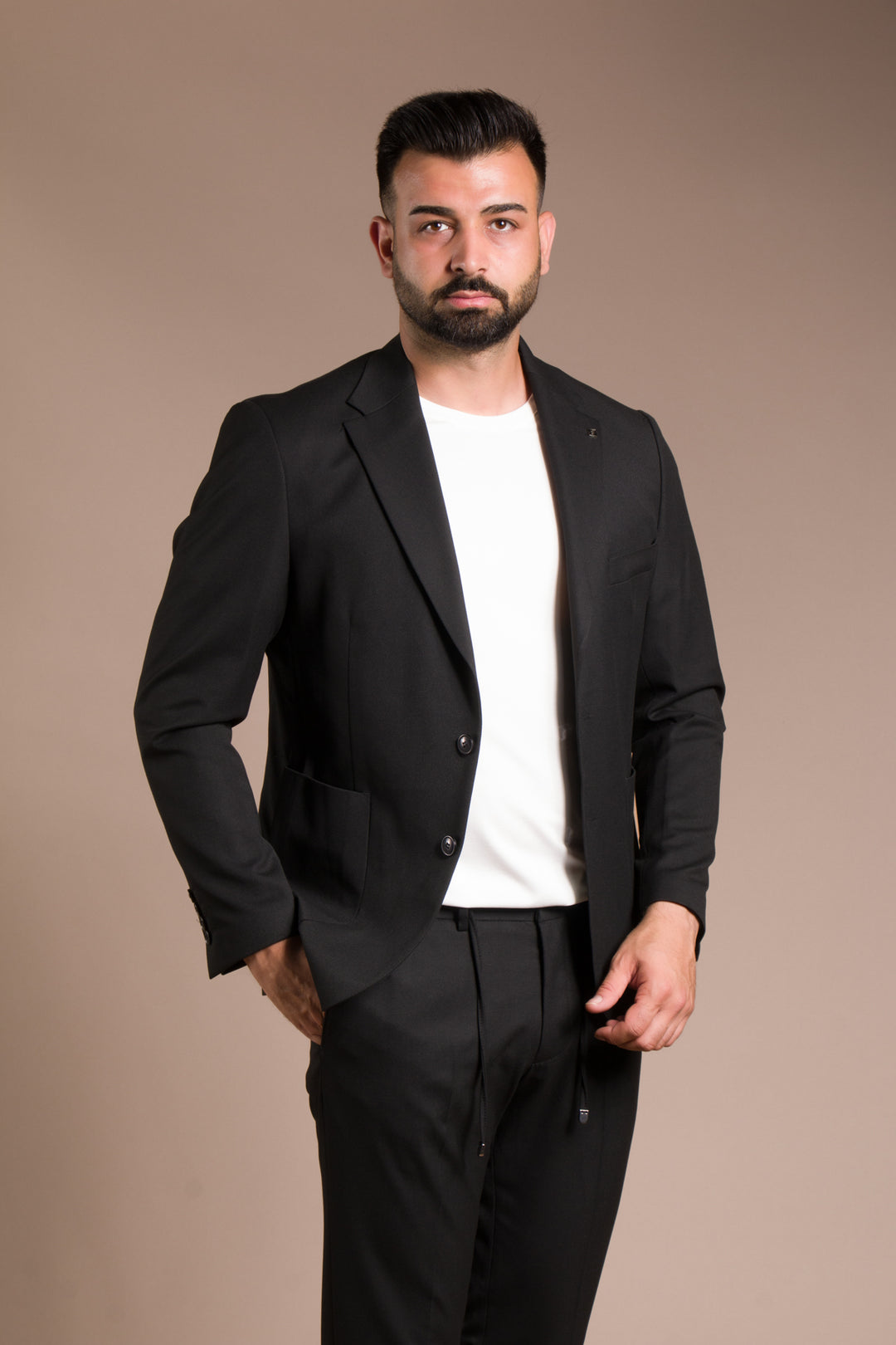 Dokulu Torba Cepli Spor Takım Elbise