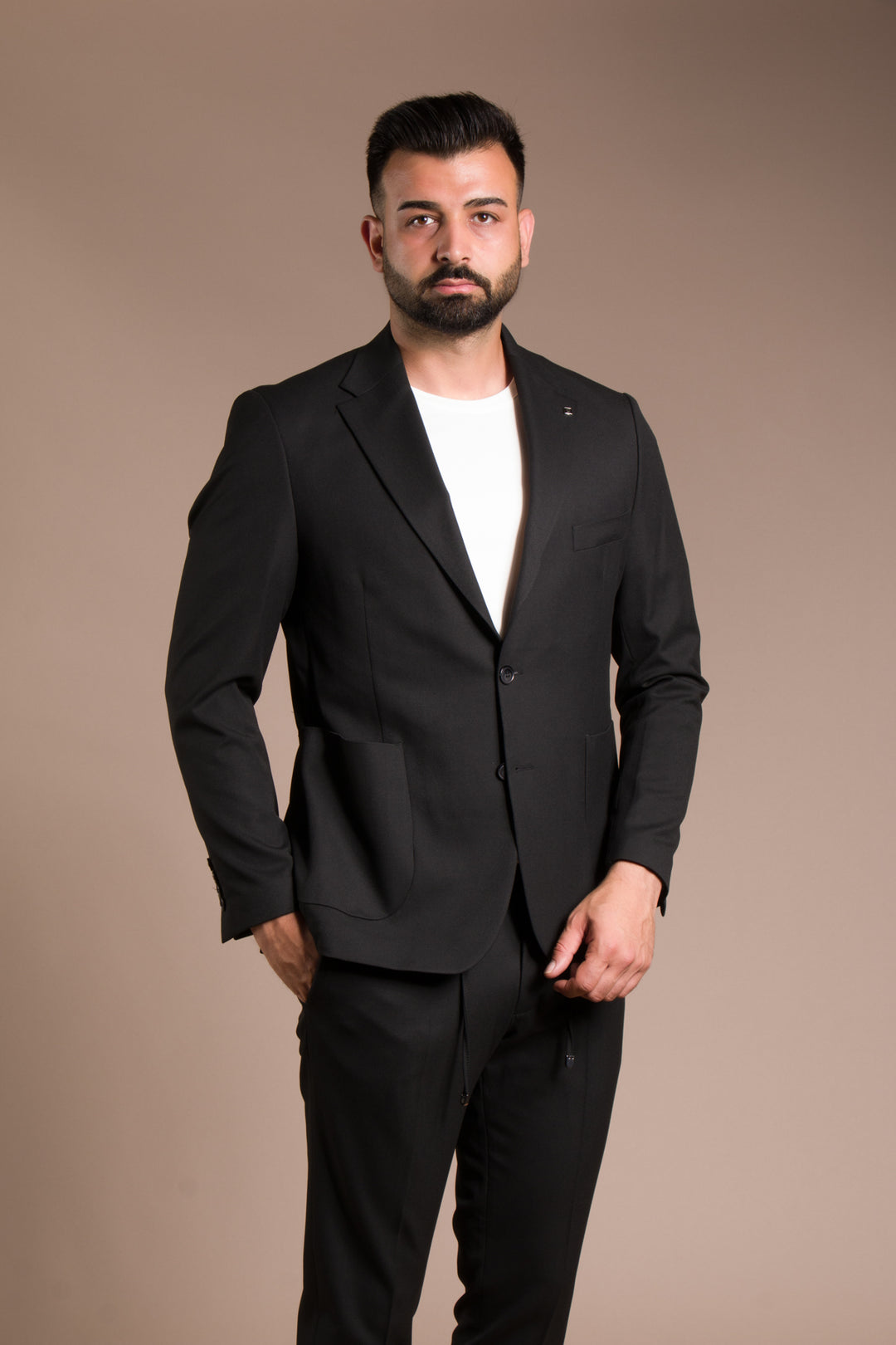 Dokulu Torba Cepli Spor Takım Elbise