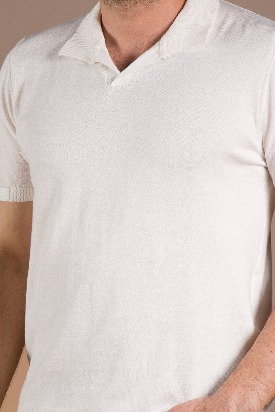 Yaka Detaylı Polo Yaka Triko T-Shirt