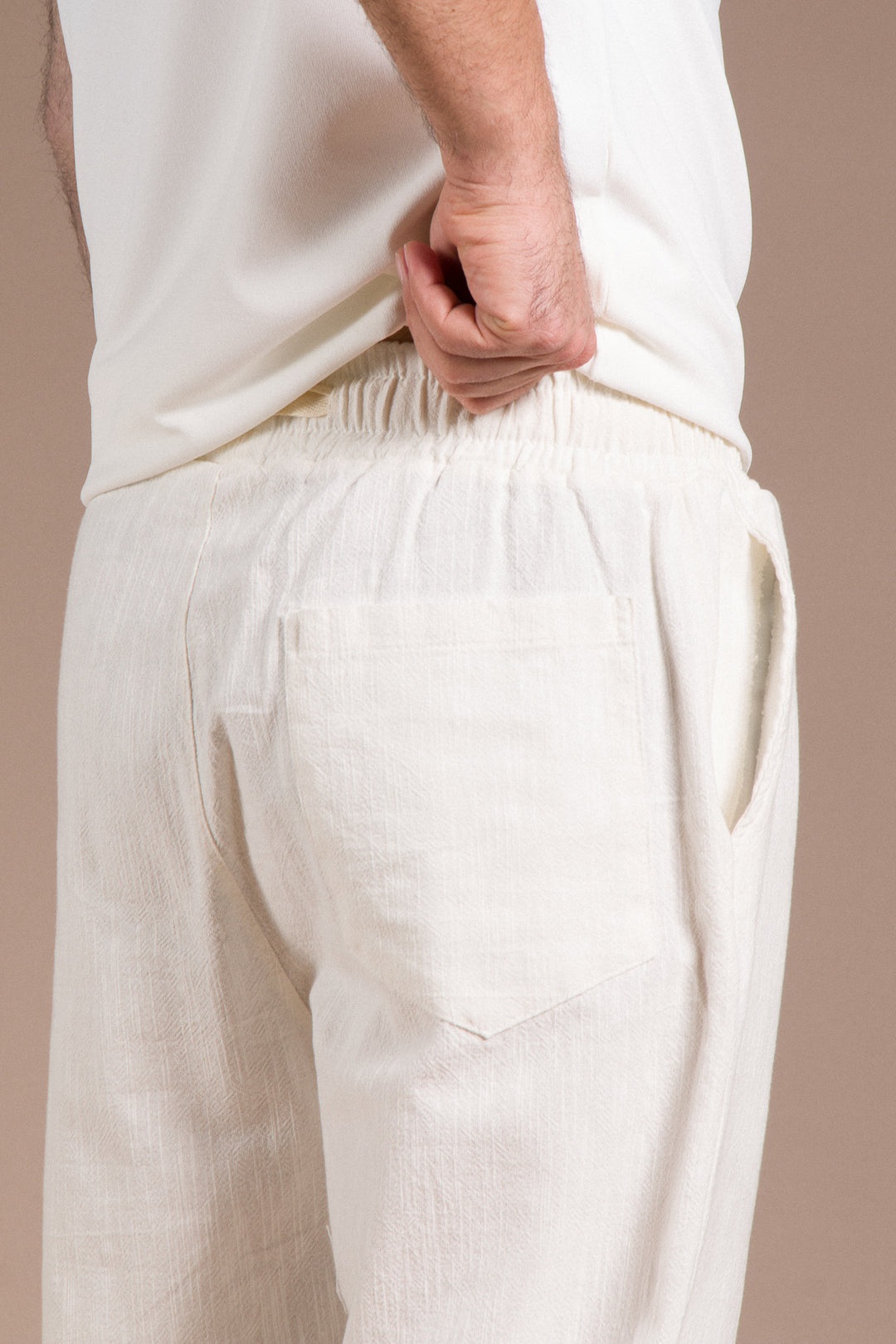 Desenli Linen Pantolon