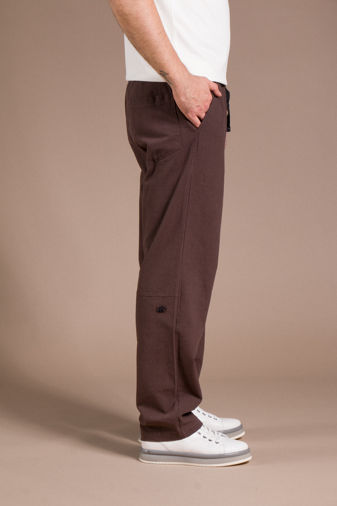 Desenli Linen Pantolon