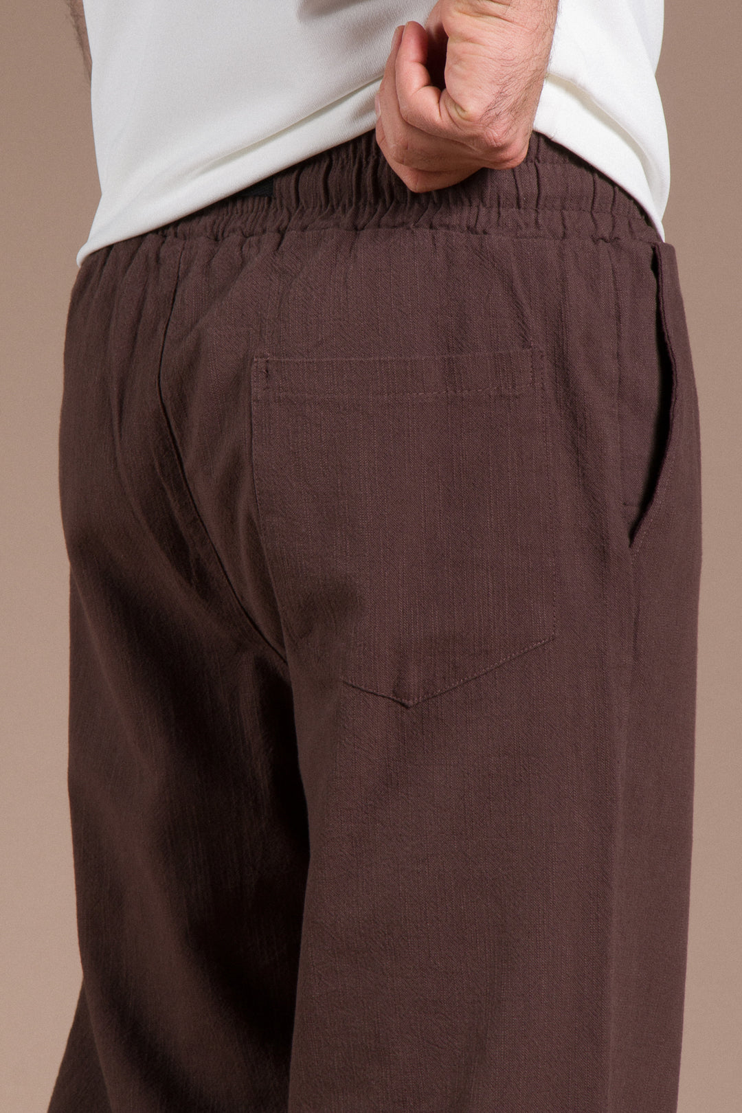 Desenli Linen Pantolon