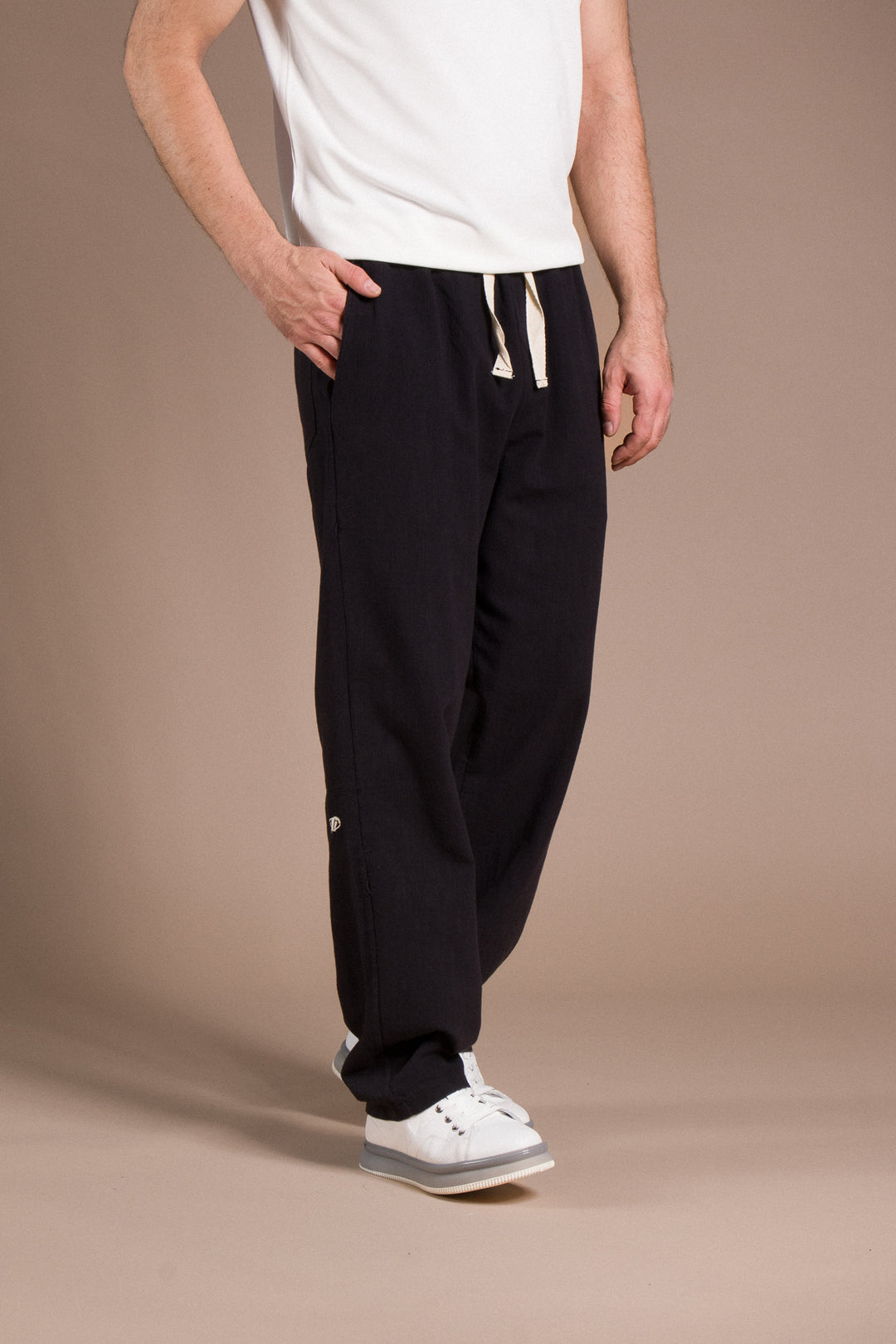 Desenli Linen Pantolon