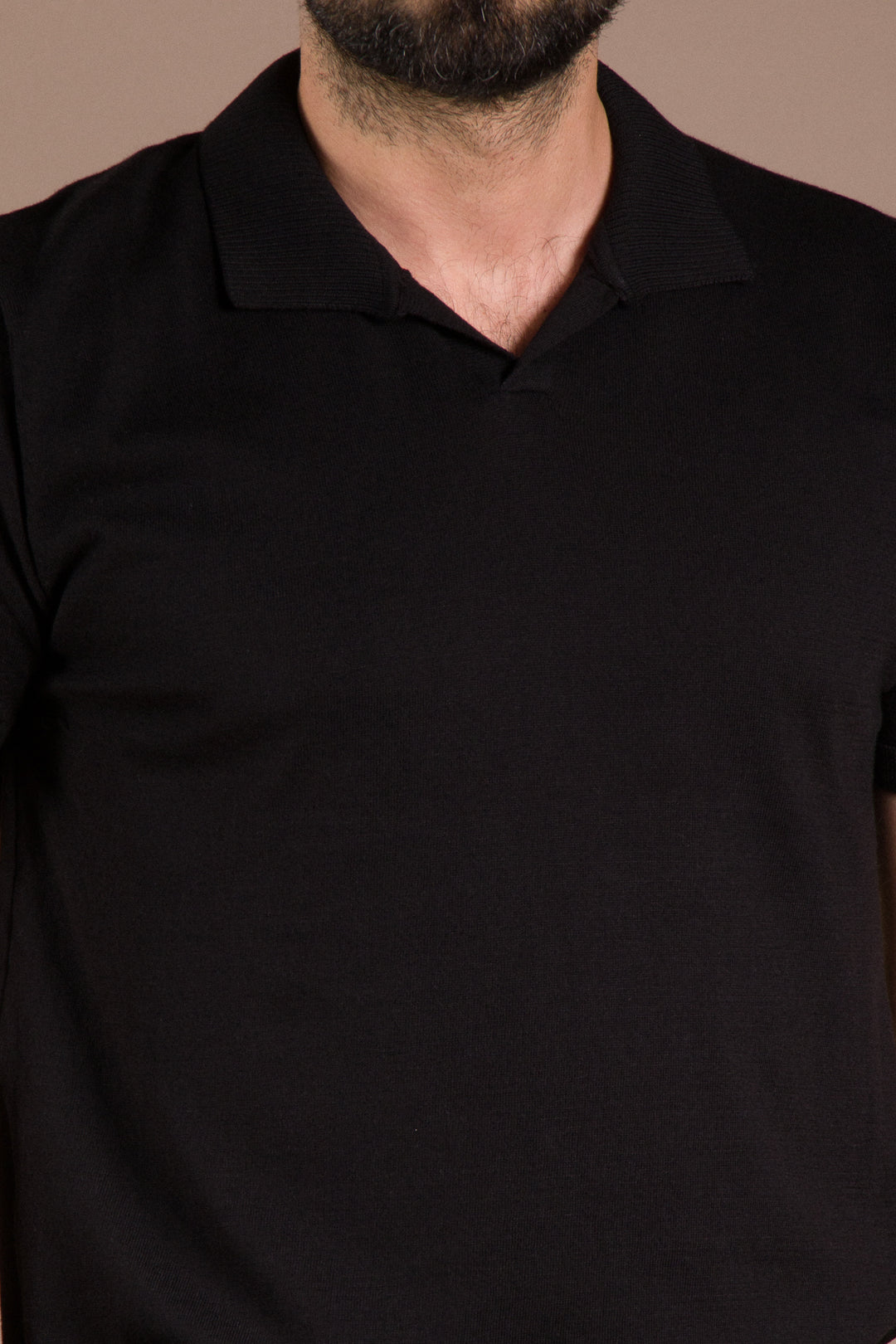 Yaka Detaylı Polo Yaka Triko T-Shirt