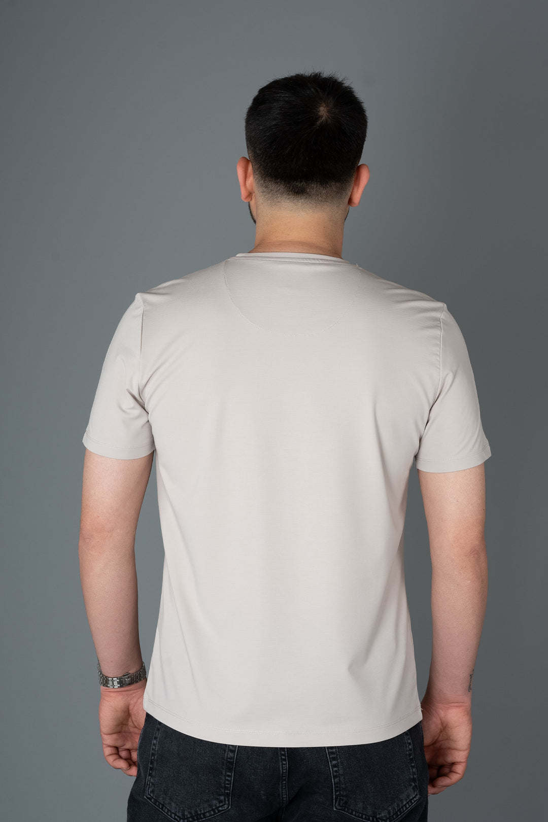 Omuz Detaylı Basic T-Shirt